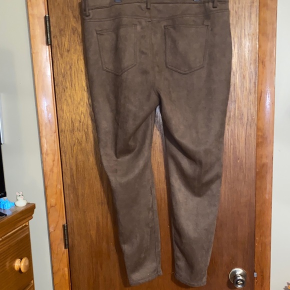 Time And Tru Caramel Fake Suede Pants - Picture 2 of 5